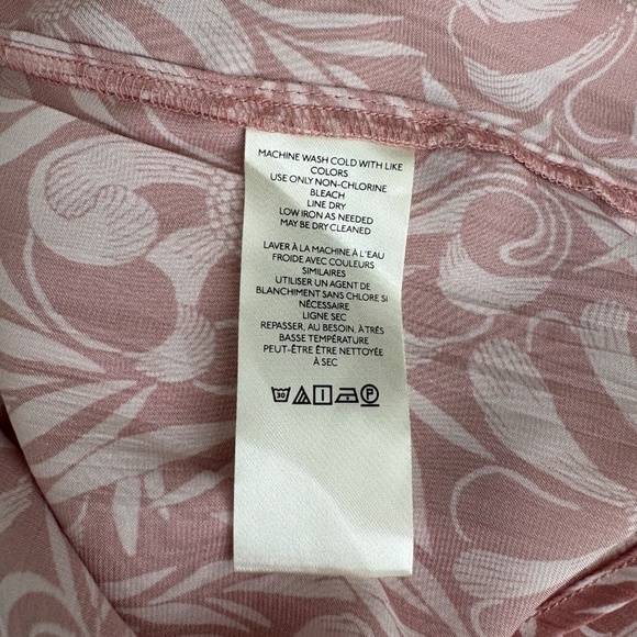 Anthropologie Florence Balducci Femme Collared Long Sleeve Blouse Size S Pink - Picture 8 of 9